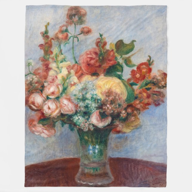 Couverture Polaire Pierre-Auguste Renoir - Fleurs dans un Vase (Devant)