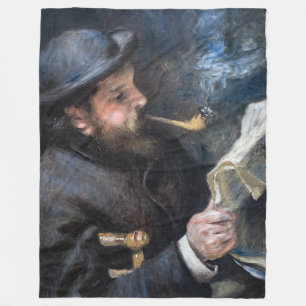 Couverture Polaire Pierre-Auguste Renoir - Lecture Claude Monet