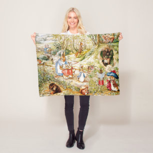 Couverture Polaire Pierre le lapin