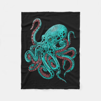 Couverture Polaire Pieuvre Kraken