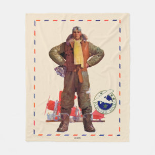 Couverture Polaire Pilote d'avion