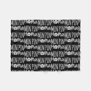 Couverture Polaire Pin Min Pin Mama mignonne Miniature Pinsage Chien 