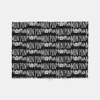 Couverture Polaire Pin Min Pin Mama mignonne Miniature Pinsage Chien