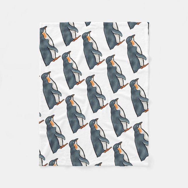 Couverture Polaire Pingouin (Devant)