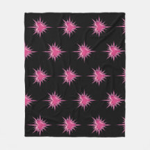 Pink Barbed Heart Cybersigilism Fleece Blanket