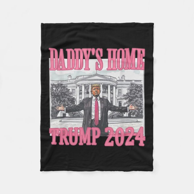 Couverture Polaire Pink Daddys Accueil Trump 2024 (Devant)