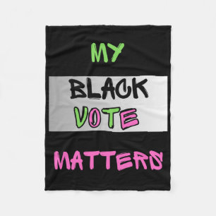 Couverture Polaire Pink Et Green My Black Vote S Sticker