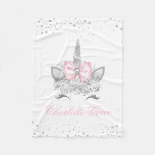 Couverture Polaire Pink Unicorn Baby Girl