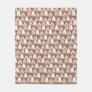 Couverture Polaire Pins Motif Botanique Cosy Automne Automne