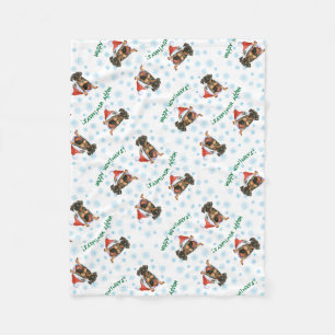 Couverture Polaire Pinscher miniature heureux de Howlidays