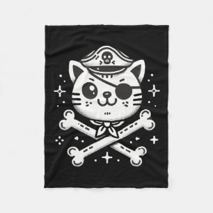 Couverture Polaire Pirate Cat Pirate Crew Anniversaire