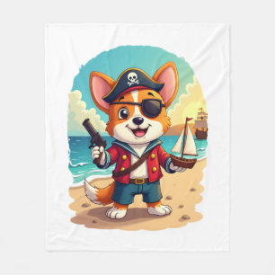 Couverture Polaire Pirate Chien Berger Allemand