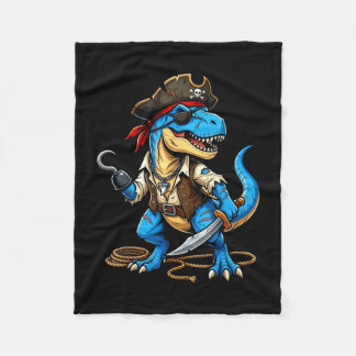 Couverture Polaire Pirate dinosaur t rex boys girls kids funny