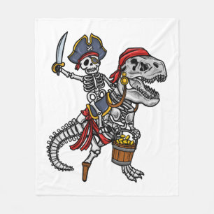 Couverture Polaire Pirate Dinosaure Squelette Halloween