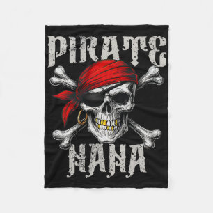 Couverture Polaire Pirate Nana Jolly roger Drapeau Et Crossbones Crân
