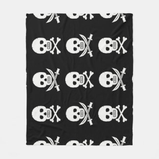 Couverture Polaire Pirate Skuls Crossbones Motif sans couture