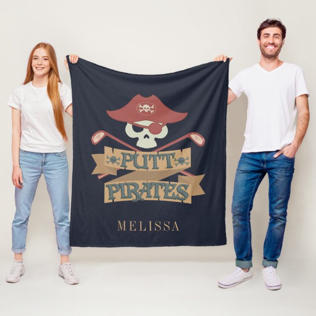Couverture Polaire Pirates Putt personnalisées Golf de Hobby Sports F (En situation)