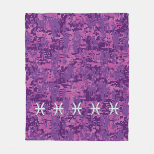 Couverture Polaire Pisces Zodiac Connexion sur Camion numérique rose