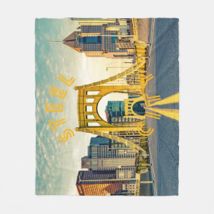 Couverture Polaire Pittsburgh Steel City Skyline 412 Pennsylvania Can
