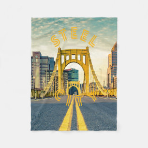 Couverture Polaire Pittsburgh Steel City Skyline 412 Pennsylvania Can