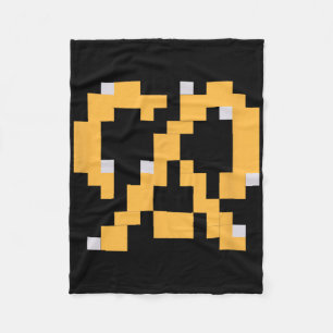 Couverture Polaire Pixel Pretzel Jeu Vidéo des Années 80 Facile Dégui