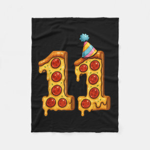 Couverture Polaire Pizza 11e anniversaire 11 ans Vieux Casquette de p