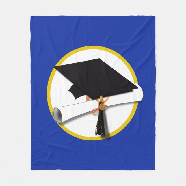 Couverture Polaire Plafond de diplôme avec diplôme - Arrière - plan b (Devant)