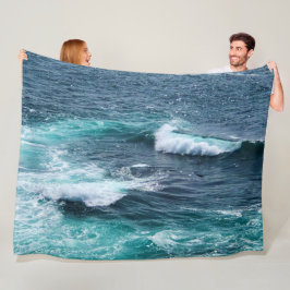 Couverture Polaire Plage Waves Thaillot Blanket