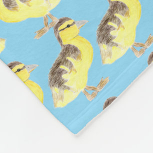 Couverture Polaire Plaid de famille de canards en molleton