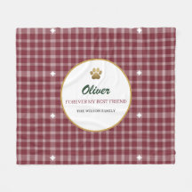 Plaid de patrimoine personnalisé pour animaux de c