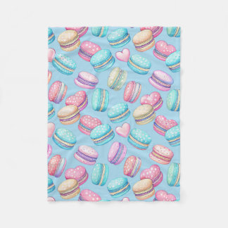 Couverture Polaire plaid en molleton petit Astel Macaron