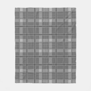 Couverture Polaire Plaid et dentelle noir blanc gris gris mignon cein