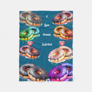 Couverture Polaire plaid polaire donut (miam)