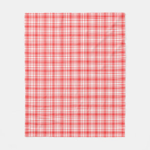 Couverture Polaire Plaid rouge