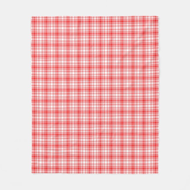 Couverture Polaire Plaid rouge (Devant)