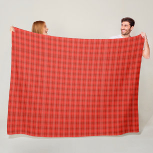 Couverture Polaire Plaid rouge classique moderne