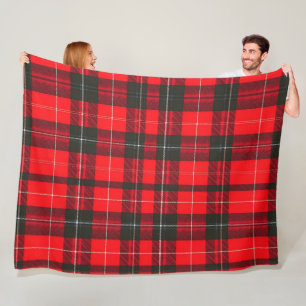 Couverture Polaire Plaid Rouge traditionnel Tartan Collection tendanc