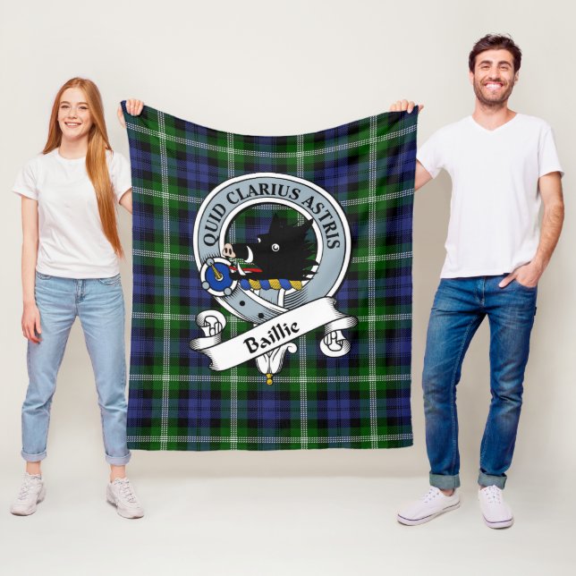 Couverture Polaire Plaid Sherpa Blanket Baillie Classic Clan écossais (En situation)