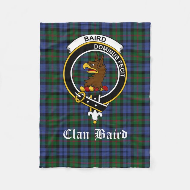 Couverture Polaire Plaid Sherpa Blanket Baird Clan écossais (Devant)