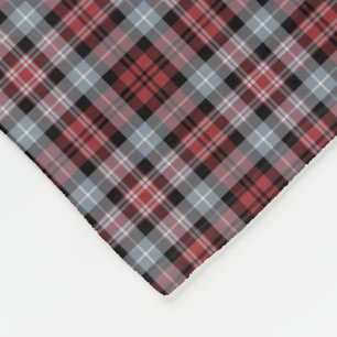 Couverture Polaire Plaid sportif de cramoisi, noir et gris