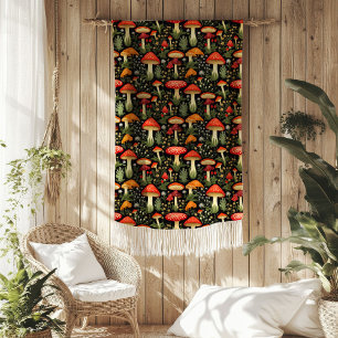 Couverture Polaire Plaidoyer Artisanal Champignon Cottagecore Inspiré