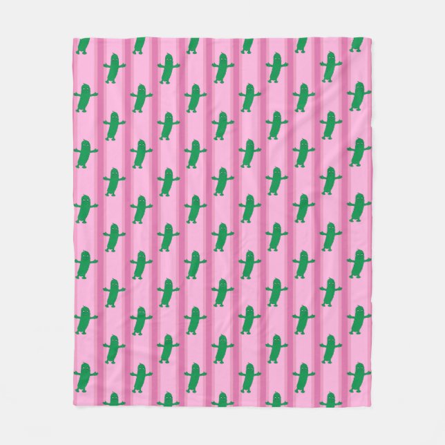 Couverture Polaire Plaisir et fantaisie rose (Devant)