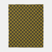 Plaque noire jaune tartan MacLeod