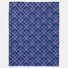 Couverture Polaire Plat bleu et rose