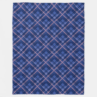 Couverture Polaire Plat bleu et rose