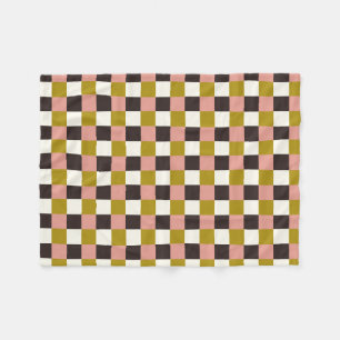 Couverture Polaire Plat d'ivoire au chocolat rose or