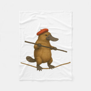 Couverture Polaire Platon ornithorynque funambule