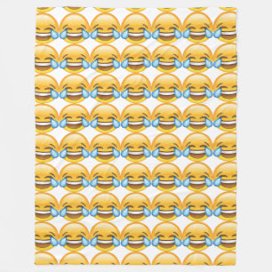 Couverture Polaire Pleurer de rire Larmes de joie émoji