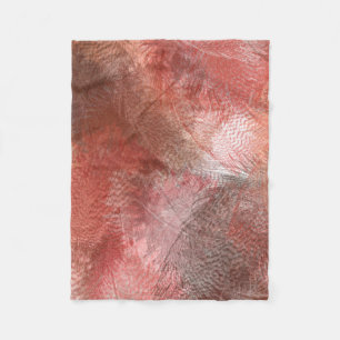 Couverture Polaire Plume rouge