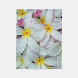 Couverture Polaire Plumeria hawaïen